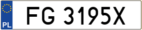 Trailer License Plate